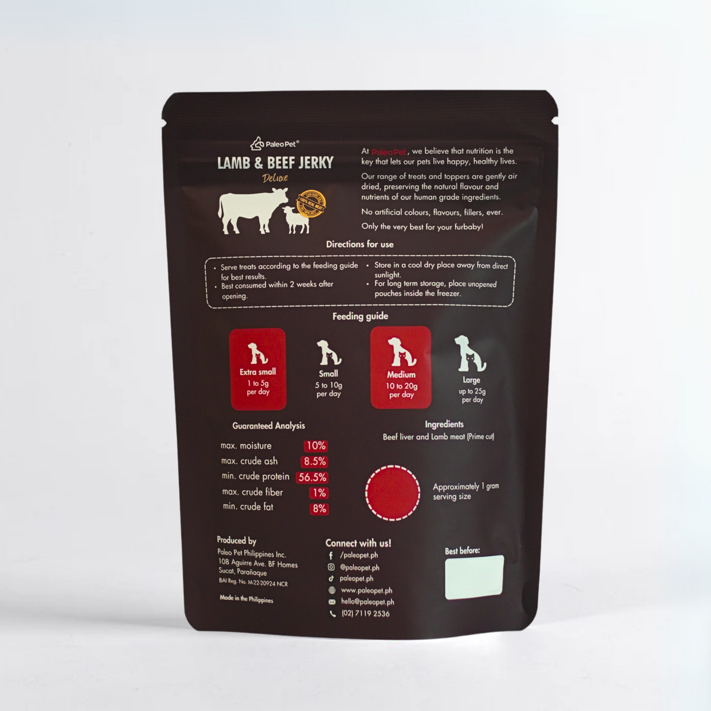 paleo pet LBJ Back deluxe