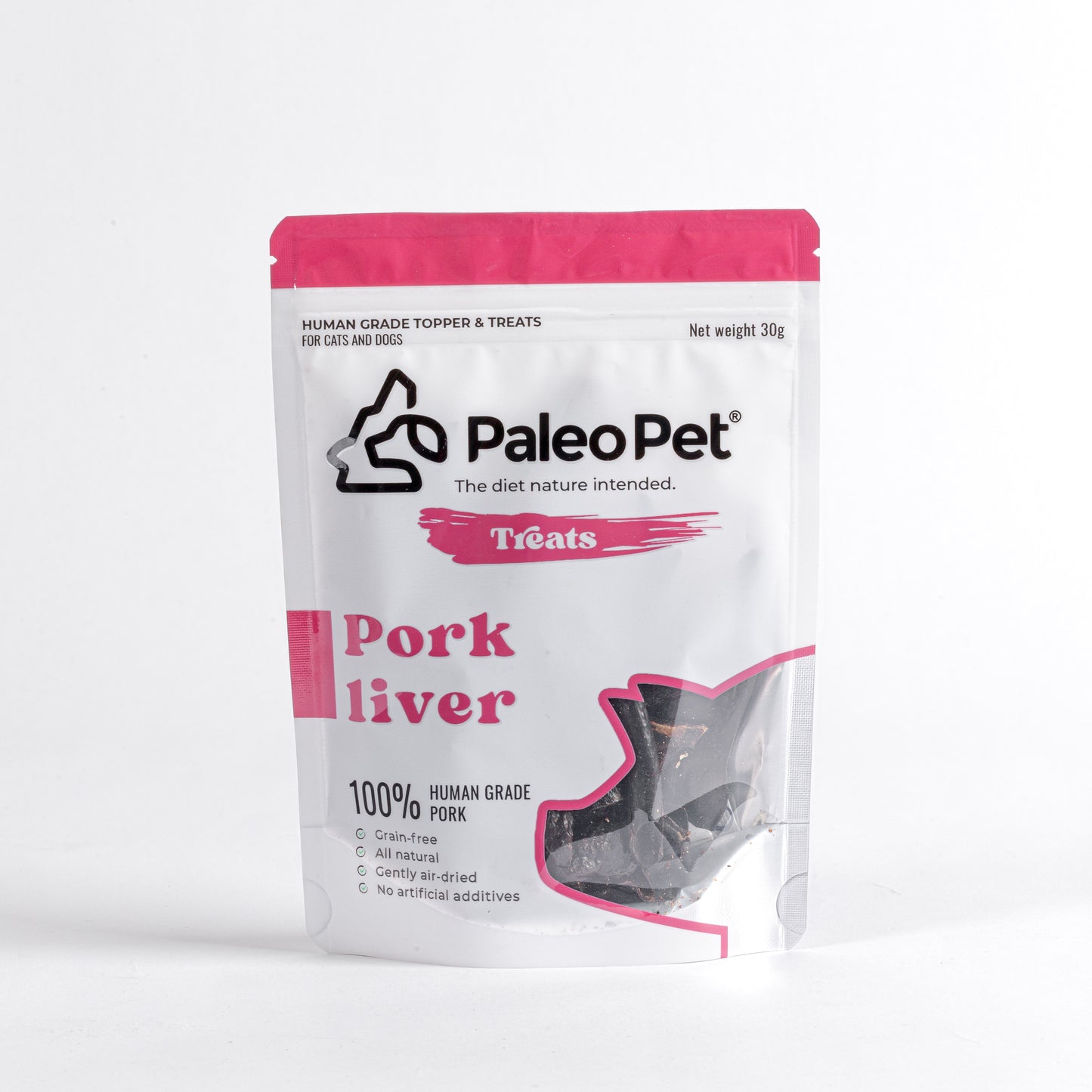 paleo pet pork liver treats 30g img