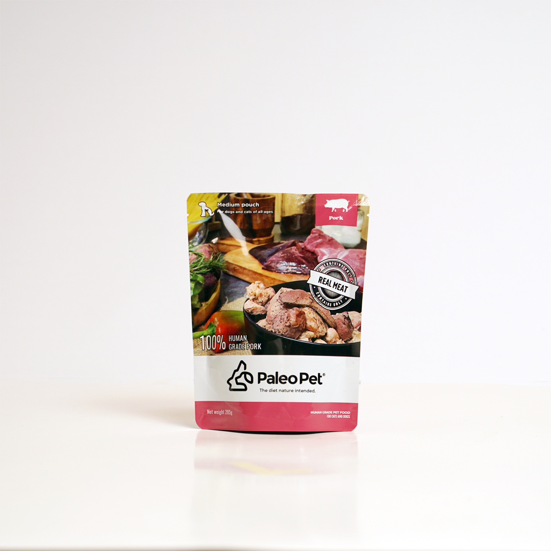 paleo pet medium pouch pork