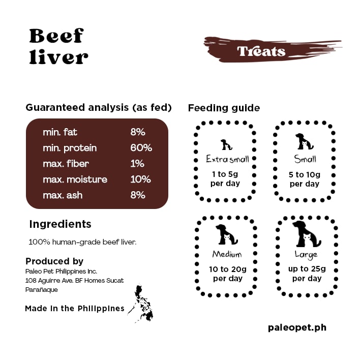 paleo pet beef liver treats ingredients