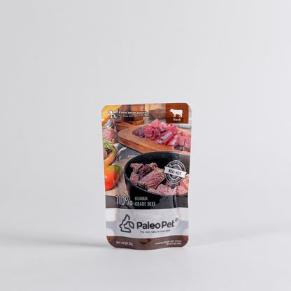 paleo pet extra small pouch beef