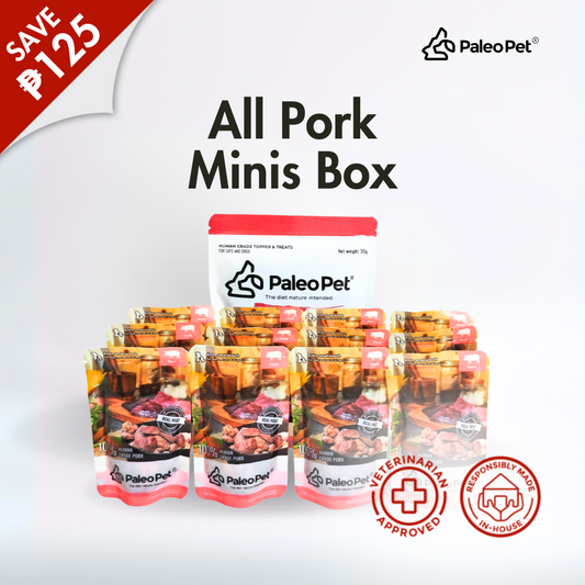 paleo pet All Pork Minis Box image