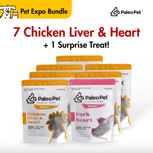paleo pet expo bundle 7 chicken liver plus 1