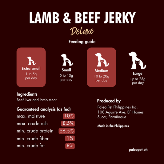 paleo pet lbj guaranteed analysis