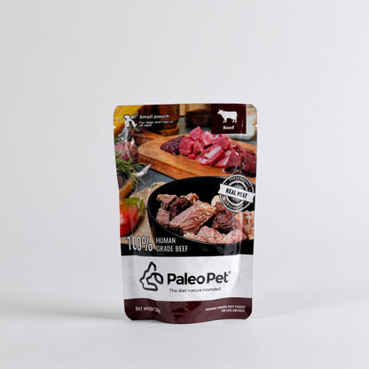 paleo pet small pouch beef image