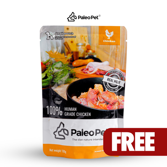 paleo pet small pouch chicken free