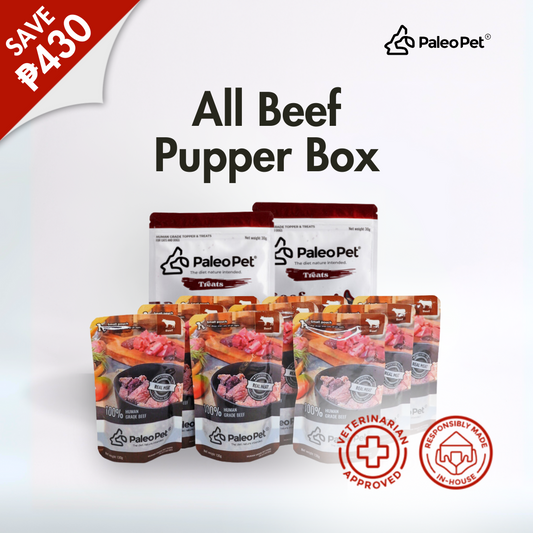 the paleo pet All Beef Pupper Box image