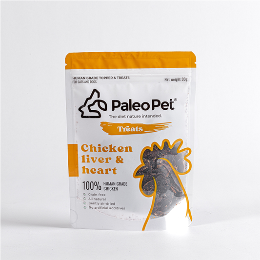 paleo pet chicken liver and heart treats