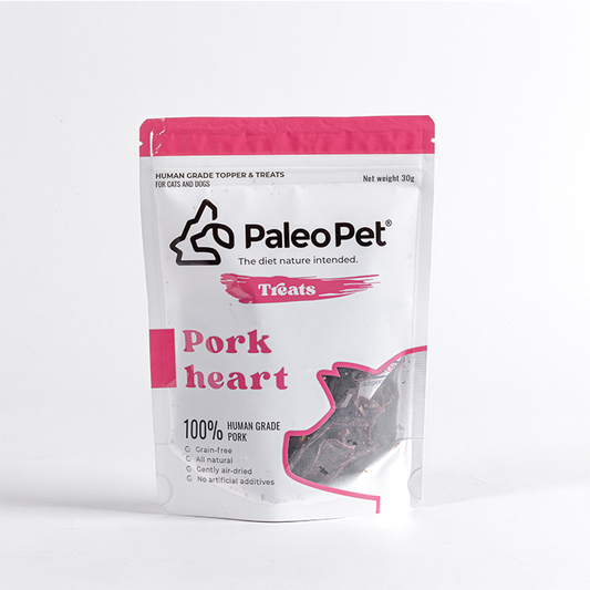 paleo pet pork heart treats 30g img